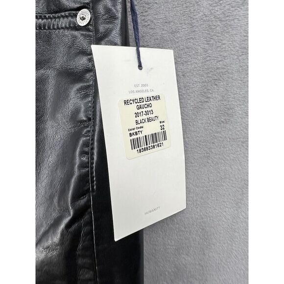 Citizens of Humanity Recycled Leather Gaucho Pants Size 32 Black - Picture 8 of 9